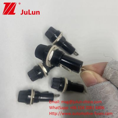 6 * 30mm ইনস্যুরেন্স প্যানেল মাউন্ট জন্য বোতাম টাইপ গাড়ী ফিউজ হোল্ডার টিউব সকেট