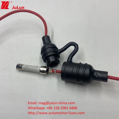 এলইডি আলো 6x30 মিমি 6.35x30 মিমি 6.35x32 মিমি 5x20 মিমি আইপি 67 জলরোধী ইনলাইন ফিউজ হোল্ডার গ্লাস সিরামিক টিউব ফিউজ স্টেজের জন্য