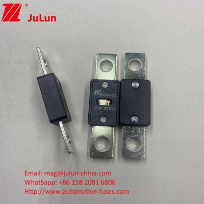 EV320-5C 150A 70VDC সিনোফুজ অটোমোটিভ ফিউজ সুপারিশকৃত সংকীর্ণ টর্ক 11-13N·m দীর্ঘস্থায়ী বৈদ্যুতিক বৈশিষ্ট্য সহ M8 ইনস্টলেশনের জন্য