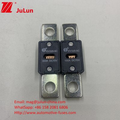 EV320-5X / 5C অটোমোটিভ ব্যাটারি 300A 70VDC চার্জার ফিউজ সহ DC ফিউজ EV HEV সুরক্ষার জন্য অন্তর্ভুক্ত