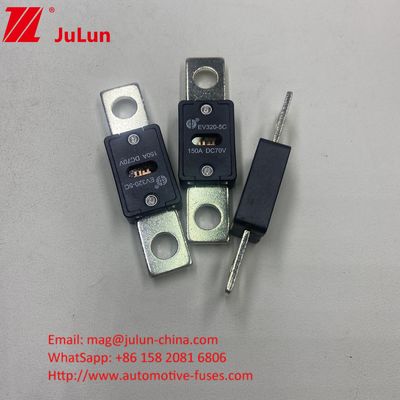 EV320-5X 80A 70VDC SINOFUSE সিরামিক অটোমোটিভ ফিউজ ছোট আকারের শর্ট সার্কিট সুরক্ষা তামা সিলভার কোয়ার্টজ স্যান্ড সোনার