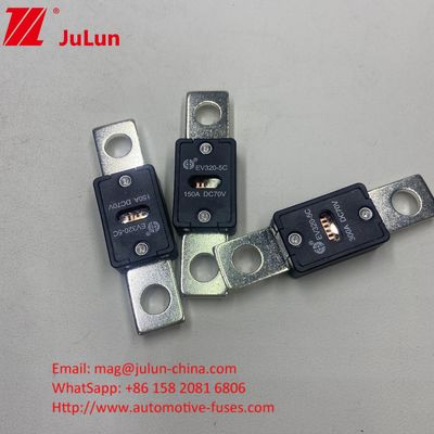 EV320-5X 100A 70VDC সিরামিক কার ফিউজ বৈদ্যুতিক বৈশিষ্ট্য 1.0In 4 ঘন্টা 3.0In 10s সর্বোচ্চ