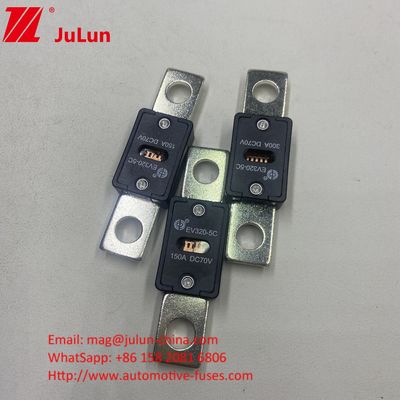 স্ক্রু বোল্ট মাউন্টিং EV320-5X 200A 70VDC যানবাহন ফিউজ 68*19*10mm