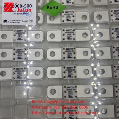 EV Automotive ASTM A202008 200A 125VDC ব্লেড ফিউজ বর্তমান রেটিং 100A-500A