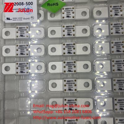 A202008 125VDC 100A অটোমোবাইল ডিসি ইলেকট্রিক কার চার্জিং ফিউজ জন্য EV হোল দূরত্ব 50.8mm
