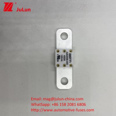 20KA Breaking A202008 ASTM 125V 150A ক্যাপাসিটি সিরামিক অটোমোবাইল ফিউজ অটোমোবাইল ফিউজ নিরাপত্তা এবং নির্ভরযোগ্যতা জন্য স্ক্রু বোল্ট মাউন্ট