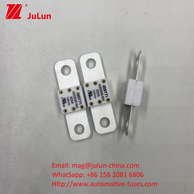20KA Breaking A202008 ASTM 125V 150A ক্যাপাসিটি সিরামিক অটোমোবাইল ফিউজ অটোমোবাইল ফিউজ নিরাপত্তা এবং নির্ভরযোগ্যতা জন্য স্ক্রু বোল্ট মাউন্ট