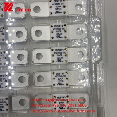 বৈদ্যুতিক যানবাহন A202008 200A 125VDC এএসটিএম ফিউজ ইভি এবং অটোমোবাইল অ্যাপ্লিকেশন জন্য