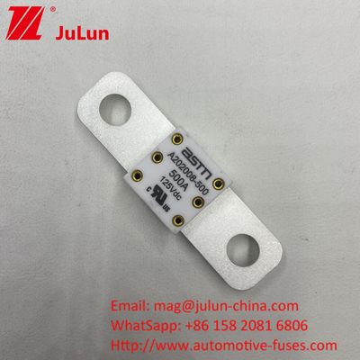 350A 125VDC কার ব্যাটারি ফিউজ ছোট আকার উচ্চ বর্তমান রেটিং এএসটিএম শর্ট সার্কিট সুরক্ষা
