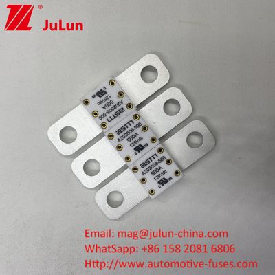 350A 125VDC কার ব্যাটারি ফিউজ ছোট আকার উচ্চ বর্তমান রেটিং এএসটিএম শর্ট সার্কিট সুরক্ষা