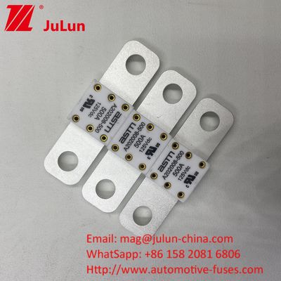 ASTM 400A 125VDC সিরামিক মেটাল কার ব্যাটারি ফিউজ অটোমোটিভ শিল্পের জন্য 68 * 17.7 * 12mm