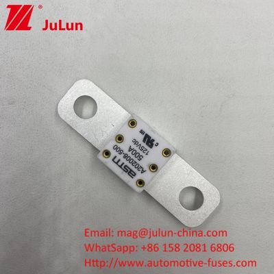 বোল্ট সিরামিক 200A 125VDC ব্যাটারি ফিউজ গাড়ি হোয়াইট গ্যারান্টিযুক্ত কর্মক্ষমতা