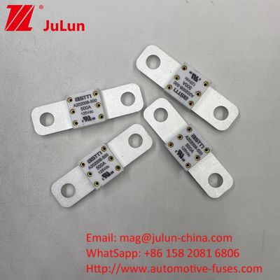 300A 125VDC এএসটিএম এম 8 বোল্ট কার ব্যাটারি ফিউজ ভারী দায়িত্ব অ্যাপ্লিকেশন জন্য দীর্ঘস্থায়ী দীর্ঘস্থায়ী