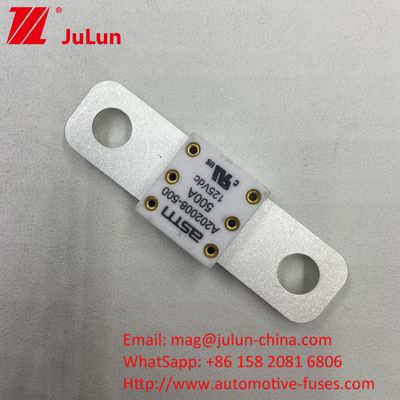 100A 125VDC কার ব্যাটারি ফিউজ সিরামিক ধাতু শর্ট সার্কিট সুরক্ষা শুধুমাত্র উচ্চ বর্তমান