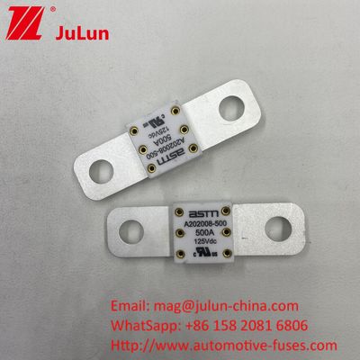 300A 125VDC সিরামিক ফিউজ উচ্চ ভাঙ্গন ক্ষমতা 125Vdc এর নিচে ভারী দায়িত্ব যানবাহন জন্য অটোমোটিভ