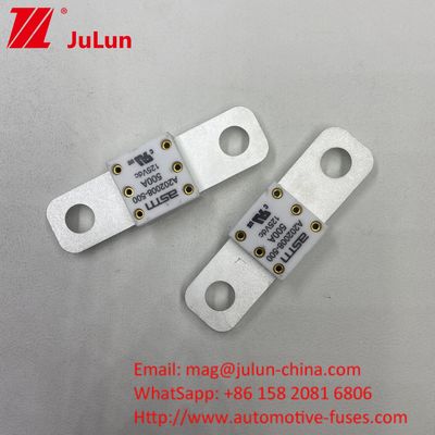 সিরামিক 350A 125VDC কার ব্যাটারি ফিউজ উচ্চ ভাঙ্গন ক্ষমতা 125Vdc এর নিচে