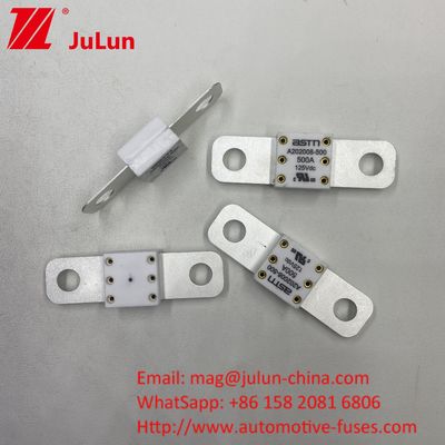 সিরামিক 350A 125VDC কার ব্যাটারি ফিউজ উচ্চ ভাঙ্গন ক্ষমতা 125Vdc এর নিচে