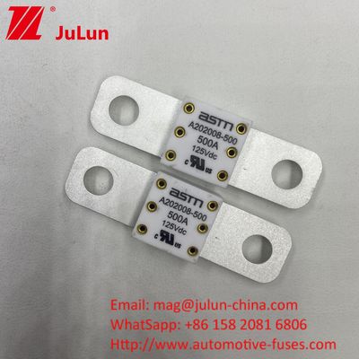 125VDC 150A A202008 পরিবহন যানবাহনের জন্য দ্রুত চার্জিং বৈদ্যুতিক যানবাহন ফিউজ 100A 150A 200A 250A 300A 350A 400A 500A