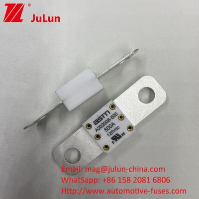 200A 125VDC ইলেকট্রিক যানবাহন ফিউজ অটোমোবাইল EV 125VDC জন্য ভোল্টেজ গর্ত দূরত্ব 50.8mm