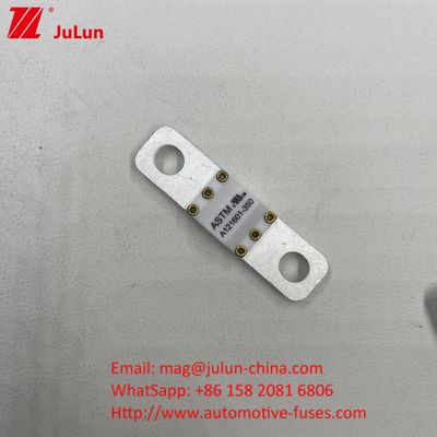 শক্তি সঞ্চয় 250A 125VDC সিরামিক অটোমোটিভ ফিউজ 6KA ব্রেকিং ক্ষমতা গোল্ড উপাদান