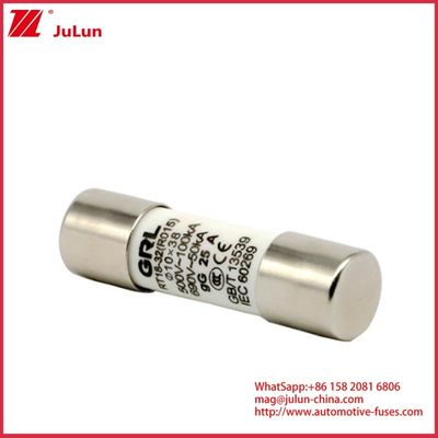 15A 1000VDC ফিউজ লিঙ্ক সৌর GPV ডিসি ফিউজ 10 * 38mm 32A ফিউজ হাউজিং সঙ্গে ব্যবহারের জন্য PV সিস্টেমের বৈদ্যুতিক সুরক্ষার জন্য রেটিং