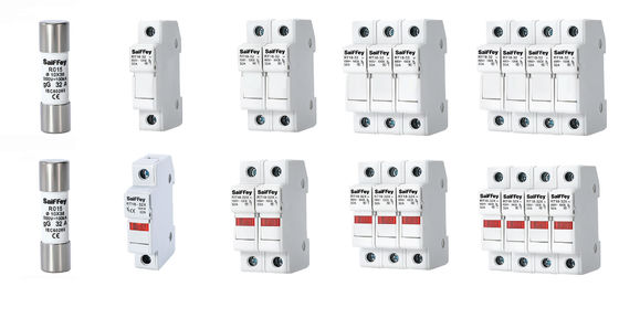 RS15 GG32A 500VDC 100KA সিরামিক অটোমোটিভ ফিউজ 10*38mm হোল্ডার IEV60269