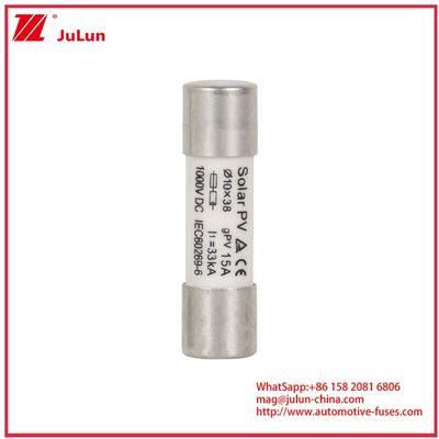 15A 1000VDC GPV ফিউজ 10*38 সোলার পাওয়ার সিস্টেমের জন্য IEC60269-6