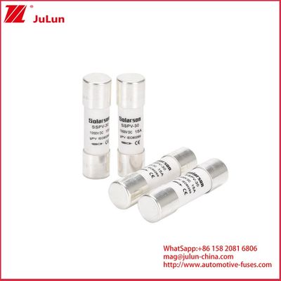 15A 1500VDC জিপিভি সিরামিক ফিউজ ফোটভোলটাইক হাই ভোল্টেজ টিউবুলার