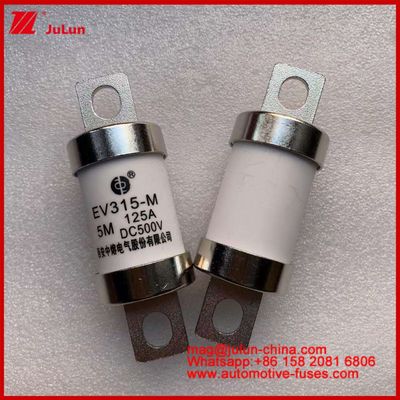 EV315-M 5M 125A HS 500VDC ট্রাক ভারী টিউবুলার বৈদ্যুতিক যানবাহন ফিউজ ধ্রুবক তামা ব্যবহারের সাথে বিভাগ EV