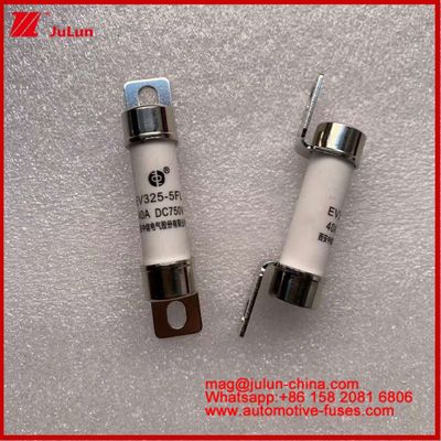 টিউবুলার ফিউজ EV325-5FL 40A 750VDC বৈদ্যুতিক গাড়ির জন্য 15 * 51 মিমি হালকা বোল্ট ইনস্টলেশন এবং সময় ধ্রুবক 2 ± 0.5ms