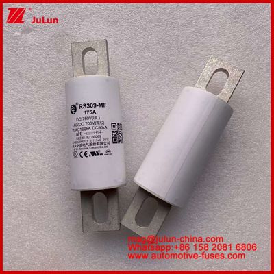 RS309-MF 175A 750VDC UL টিউবুলার সিরামিক ফিউজ AR 750VDC/700AC IEC 20KA GB 5-800A বৈদ্যুতিক যানবাহন এবং পাওয়ার সিস্টেমের জন্য