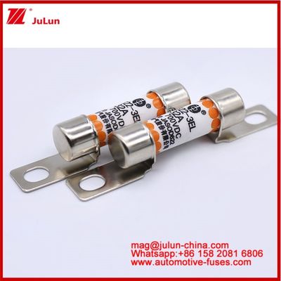 EV322 3EL 32A DC700V টিউবুলার সিরামিক ফিউজ কমপ্যাক্ট আকার উচ্চ রেটযুক্ত বর্তমান শর্ট সার্কিট সুরক্ষা
উচ্চ ভাঙ্গন ক্ষমতা 100Vdc/125Vdc বোল্টড স্ট্রাকচার
