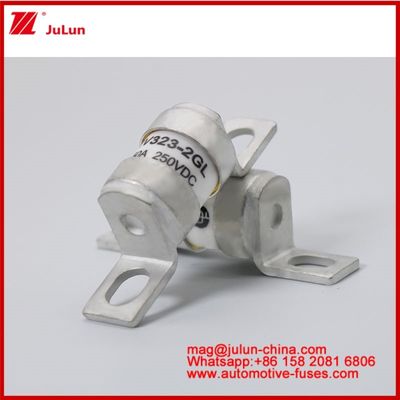 EV323-2GL 50A DC250VDC টিউবুলার সিরামিক ফিউজ বর্তমান বোল্টড কাঠামো কম্পন প্রতিরোধী যান্ত্রিক শক EV বা HEV কমপ্যাক্ট আকার উচ্চ রেটযুক্ত বৈদ্যুতিক যানবাহন