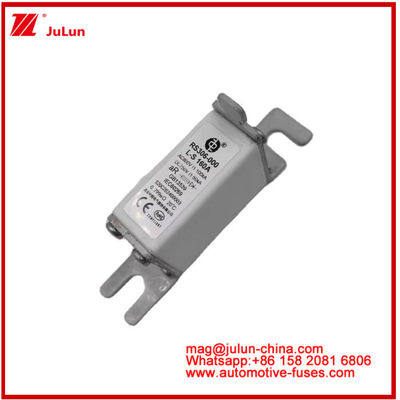 RS306-000-L-160A স্কয়ার সিরামিক ফিউজ EV অথবা HEV স্টাড মাউন্ট AC800V 100KA DC750V 50KA