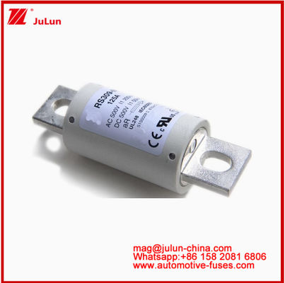 RS309-MD-125A সিরামিক অটো ফিউজ 500VAC200KA 500VDC 50KA AR DC পারফরম্যান্স টিউবুলার অটোমোবাইল বোল্ট সংযোগ কাঠামো