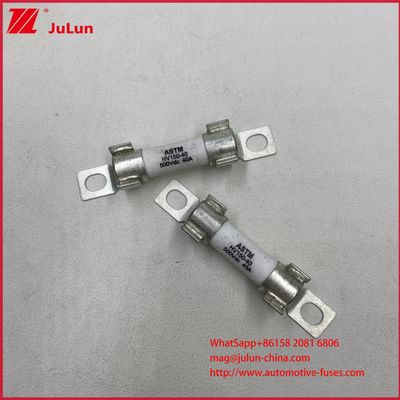 ASTM HV150 বৈদ্যুতিক গাড়ির ফিউজ 30A 10A DC500V 20KA সিরামিক নলাকার বোল্ট স্থাপন, শক্তিশালী ভাঙন ক্ষমতা সহ
