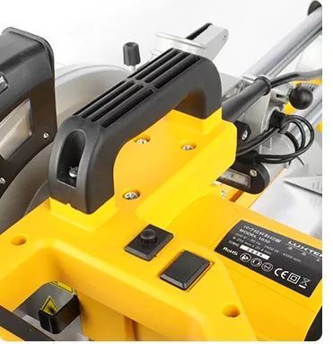 করাত কাঠের কাজ করার সরঞ্জাম 2400W যৌগিক স্লাইডিং মিটার 10-ইঞ্চি মিটার কাটিং 255mm DIY কারিগরদের জন্য