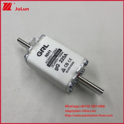 NH000 NT000 300A 225A 500V 120kA উচ্চ বিরতি ক্ষমতা ফিউজ ফিউজ লিঙ্ক GG-gL ছুরি যোগাযোগকারী ব্লেড সঙ্গে
