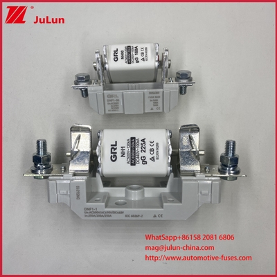 NT000 ফিউজ এআর হাই ব্রেকিং 500V/690V রেটযুক্ত সিরামিক পোরসিলিন মেল্ট লিঙ্ক ফিউজ 80A নিম্ন ভোল্টেজ তামা সংযোগ NH000 ফিউজ