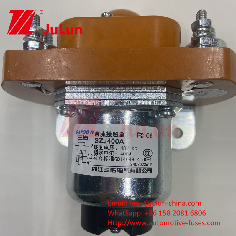ফর্কলিফ্ট ডিসি Contactor MZJ-D সিরিজ মডেল একটি স্বাভাবিকভাবে খোলা একক কয়েল সম্পূর্ণ