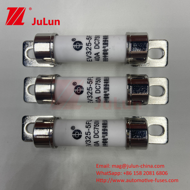 750VDC শক্তি সঞ্চয় 10A 25A 30A 50A EV FUS অটোমোটিভ সিরামিক তামা বৈদ্যুতিক গাড়ির ফিউজ শক্তি সঞ্চয় জন্য DC750V