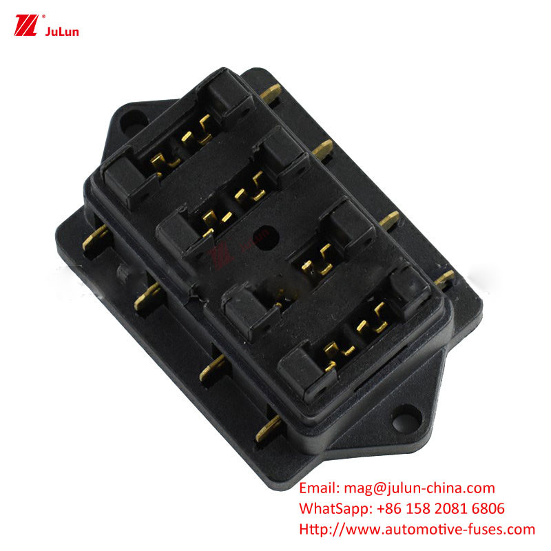 Eu UL একক/বিপোলার 30A-500A নাইলন হাউজিং ফিউজ হোল্ডার অটোমোটিভ ইলেকট্রনিক সার্কিট সুরক্ষা