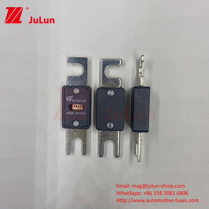 বৈদ্যুতিক গাড়ির জন্য কালো সিরামিক ভোল্টেজ EV320-5X-200A-N EV ফিউজ এসি ডিসি ফিউজ বক্স M6 M8