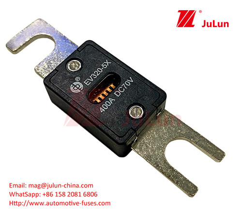 EV320-5C-225A-N 70VDC কাস্টম লোগো অটোমোটিভ ব্লেড ফিউজস স্ক্রু প্লাগ ইন এম 6 এম 8 কপার 80A-500A
