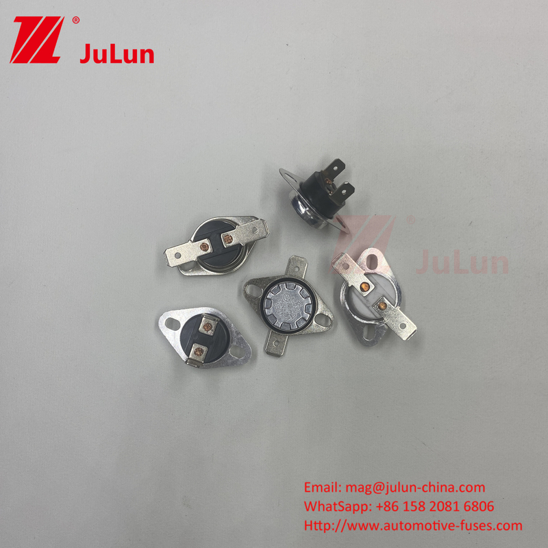 বিমেটাল KSD301 10A 250V ডিস্ক স্ন্যাপ অ্যাকশন থার্মোস্ট্যাট, নিম্ন তাপমাত্রা সীমিত নিয়ন্ত্রণ সুইচ H31 250V 10 13C
