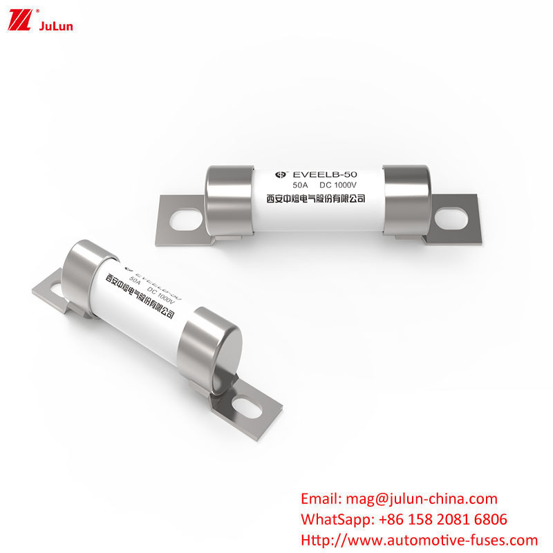 EVEELB 1000V 10A-50A গোলাকার টিউব বোল্টড টাইপ ফিউজ অটোমোবাইল