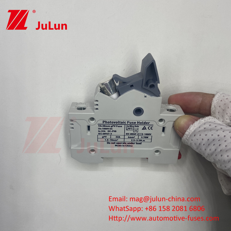 এসি RT18-32X ফিউজ হোল্ডার ফিউজিবলস বেস বক্স 10x38MM 500V ফাস্ট ব্লো সিরামিক RO15 RT18 DIN রেল Moun একক ফিউজ হোল্ডার