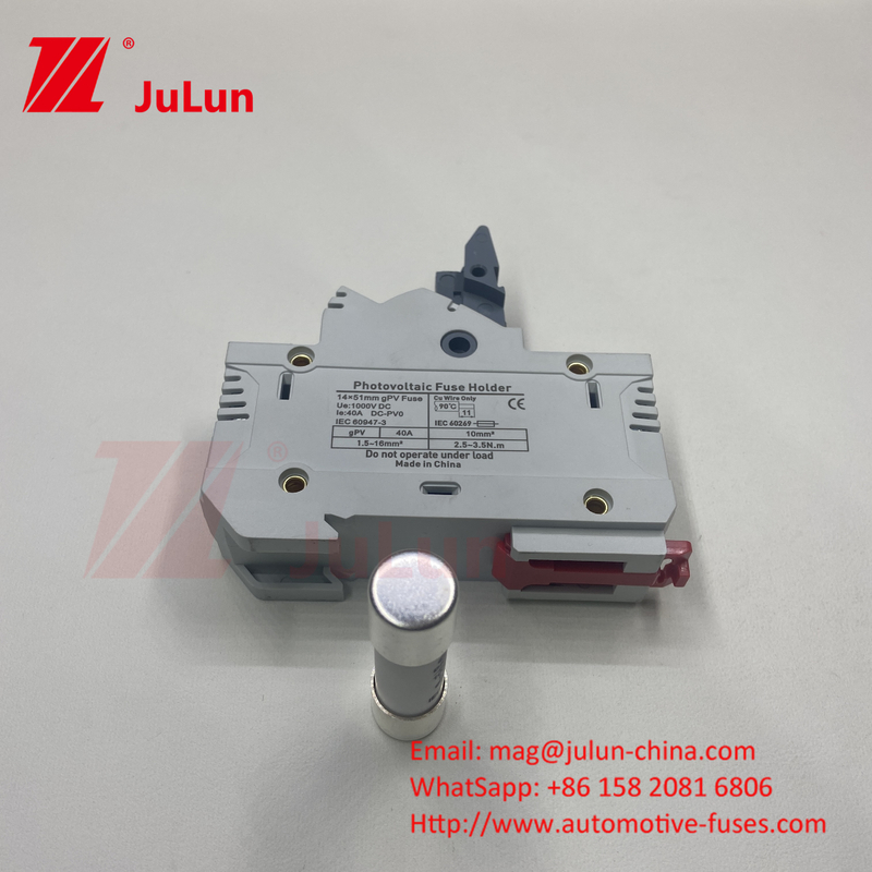 ফিউজ 10x38 1000v 25a 10*38 2a সোলার সিস্টেমের জন্য ফিউজ হোল্ডার সোলার পিভি পাওয়ার ফিউজ সোলার পাওয়ার সিস্টেমের সুরক্ষার জন্য