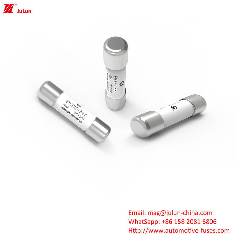 মাঝারি ফিউজ 15A-50A মাঝারি ফিউজ বোল্ট স্ক্রু EV325-3EC DC750V 20KA নামমাত্র বর্তমান নির্দেশক পতাকা সহ