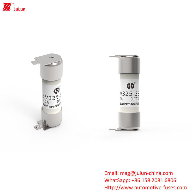 SINOFUSE মাঝারি ইভি ফিউজ ফ্ল্যাট হেড 325V 10A-50A বৈদ্যুতিক গাড়ির টিউব বোল্ট স্ক্রু সংযোগ